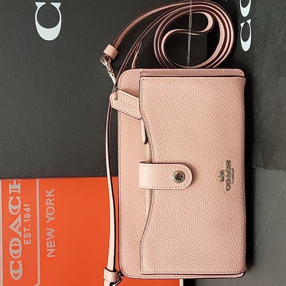 NWOT Coach Noa Messenger w/Pop-Up Pouch PBB LTR Pink/Peony Crossbody  No. 53529